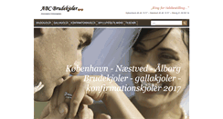 Desktop Screenshot of abc-brudekjoler.dk